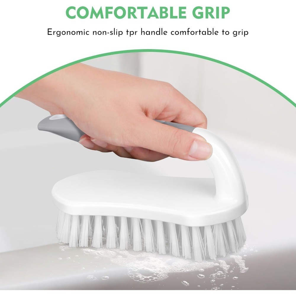 Heavy Duty Scrub Brushes Stiff Bristles Cleaning Brush for Shower Bathroom