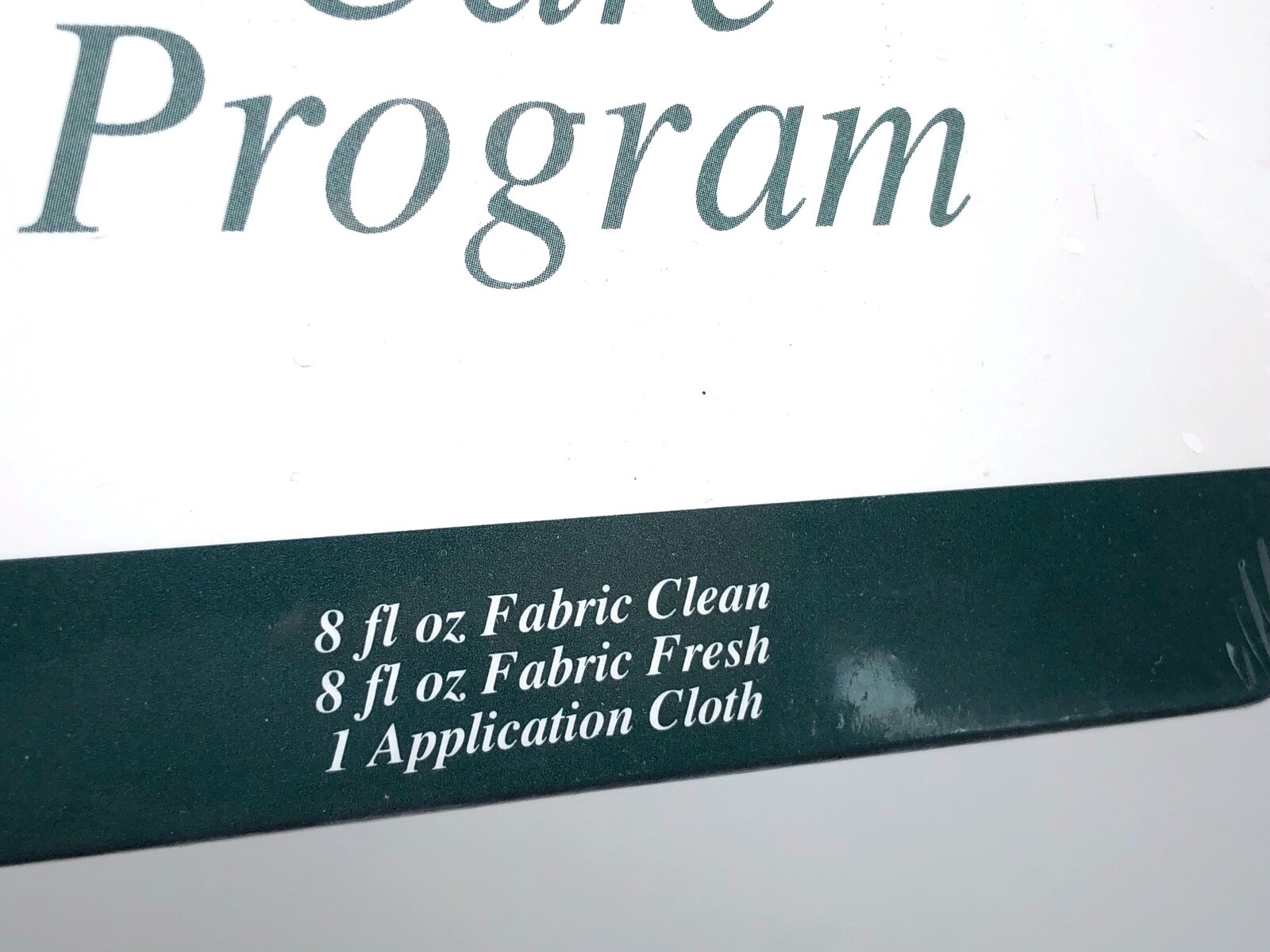Worry No More Fabric Care Program kit clean & fresh upholstery fabric furniture