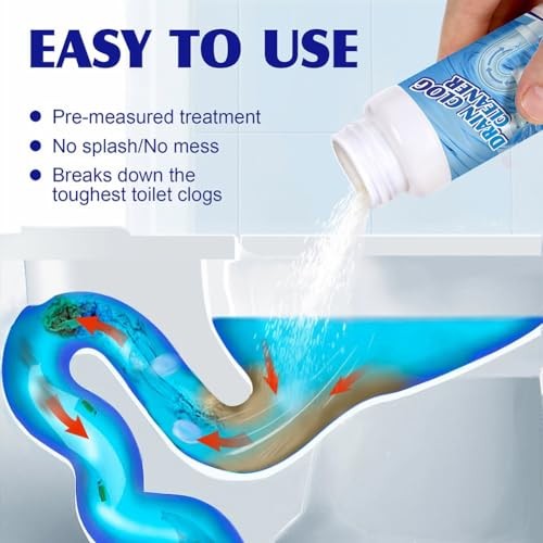 Powerful Sink Drain Cleaner – Upgraded Pipe Unclogging Tool for Kitchen, 2 Pack