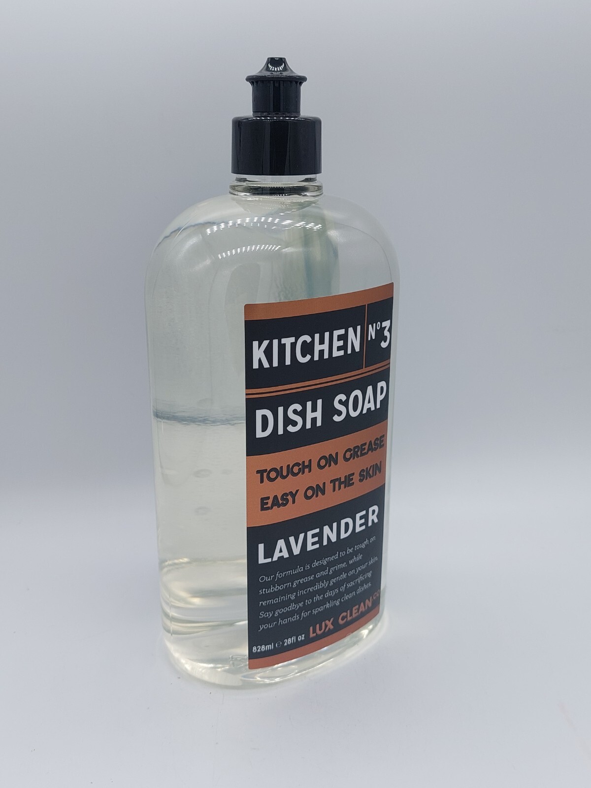 Lux Clean Lavender No 3 Dish Soap Tough On Grease & Grime Soft On Skin 28 fl oz