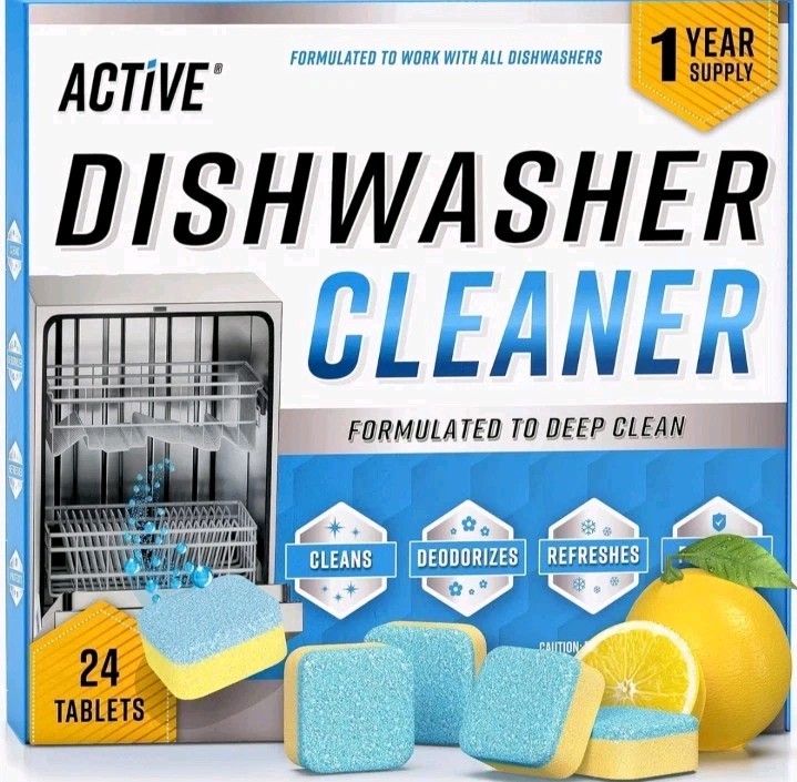 Dishwasher Cleaner And Deodorizer Tablets – 24 Pack Deep Cleaning Descaler…