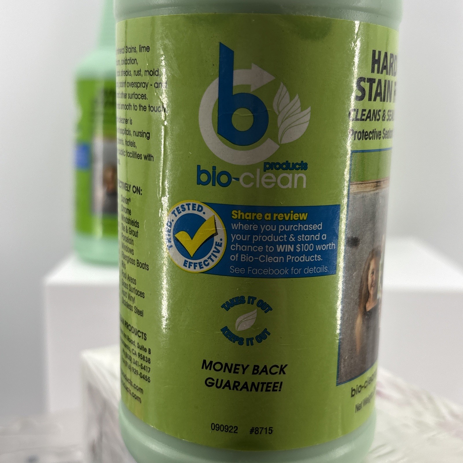 4 Bioclean Hard Water Stain Remover Cleans & Seals 20.3 oz Bottles (Lot Of 4)