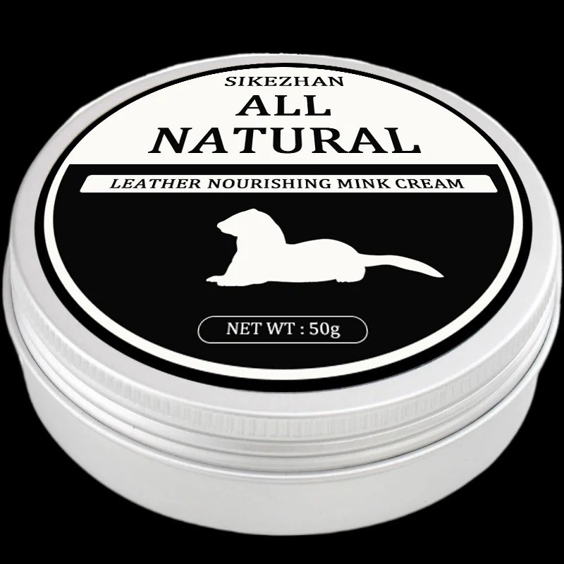 Car Leather Cleaning & Care Cream Mink Oil Polish Conditioner for Seats & Sofa
