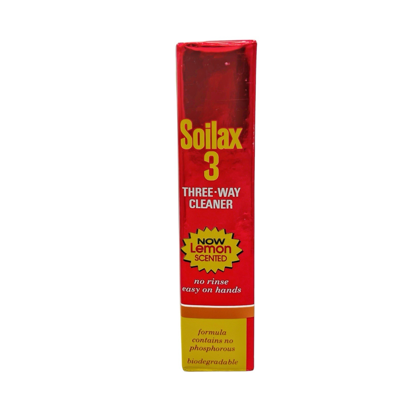 Vintage Soilax 3 Lemon Scented Three Way Cleaner New Unopened 16 Oz. Movie Prop