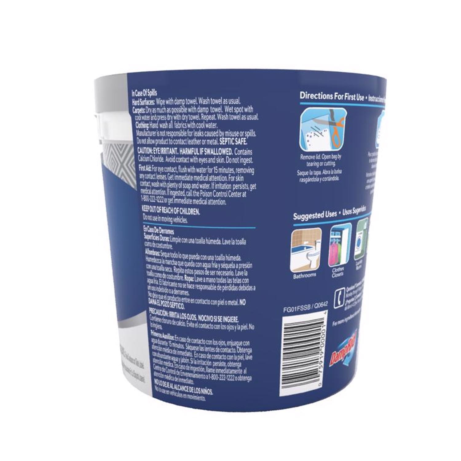 DampRid Moisture Absorber Fresh Scent 11 oz (Pack of 4)