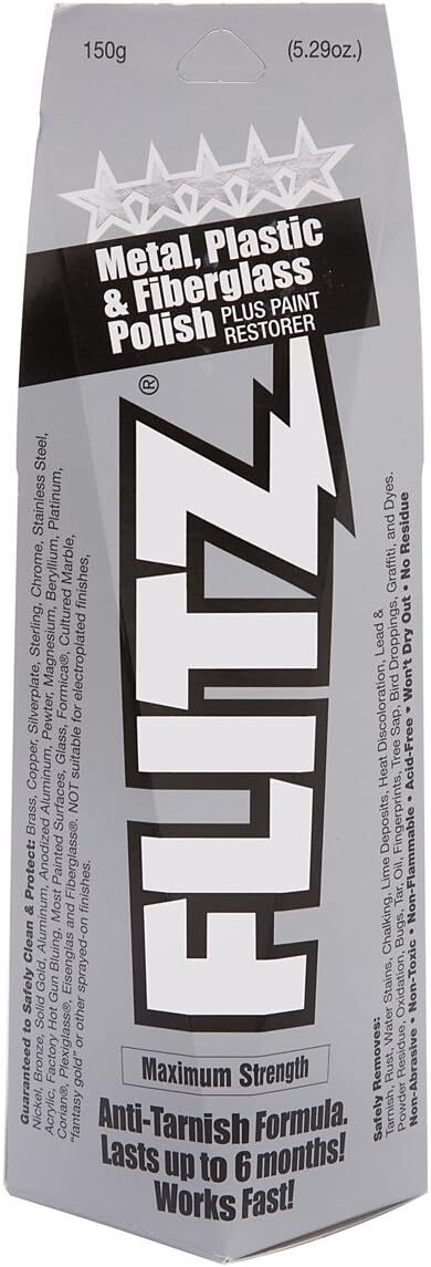 Flitz Multi Purpose Cleaner Polish 5.29 Ounce Industrial Strength Tarnish Rem…