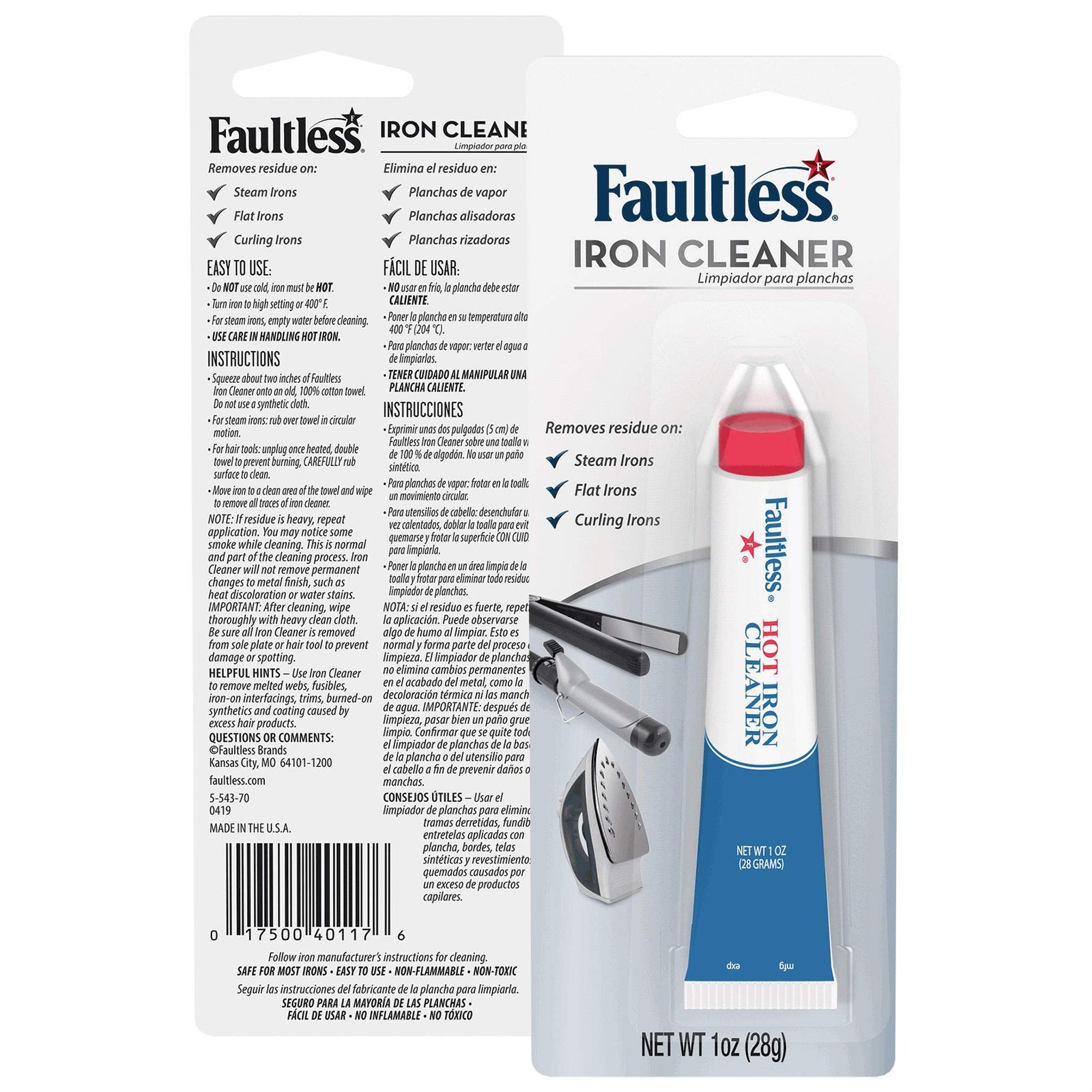 Faultless Starch 40110 Faultless Hot Iron Cleaner1oz 28 Grams