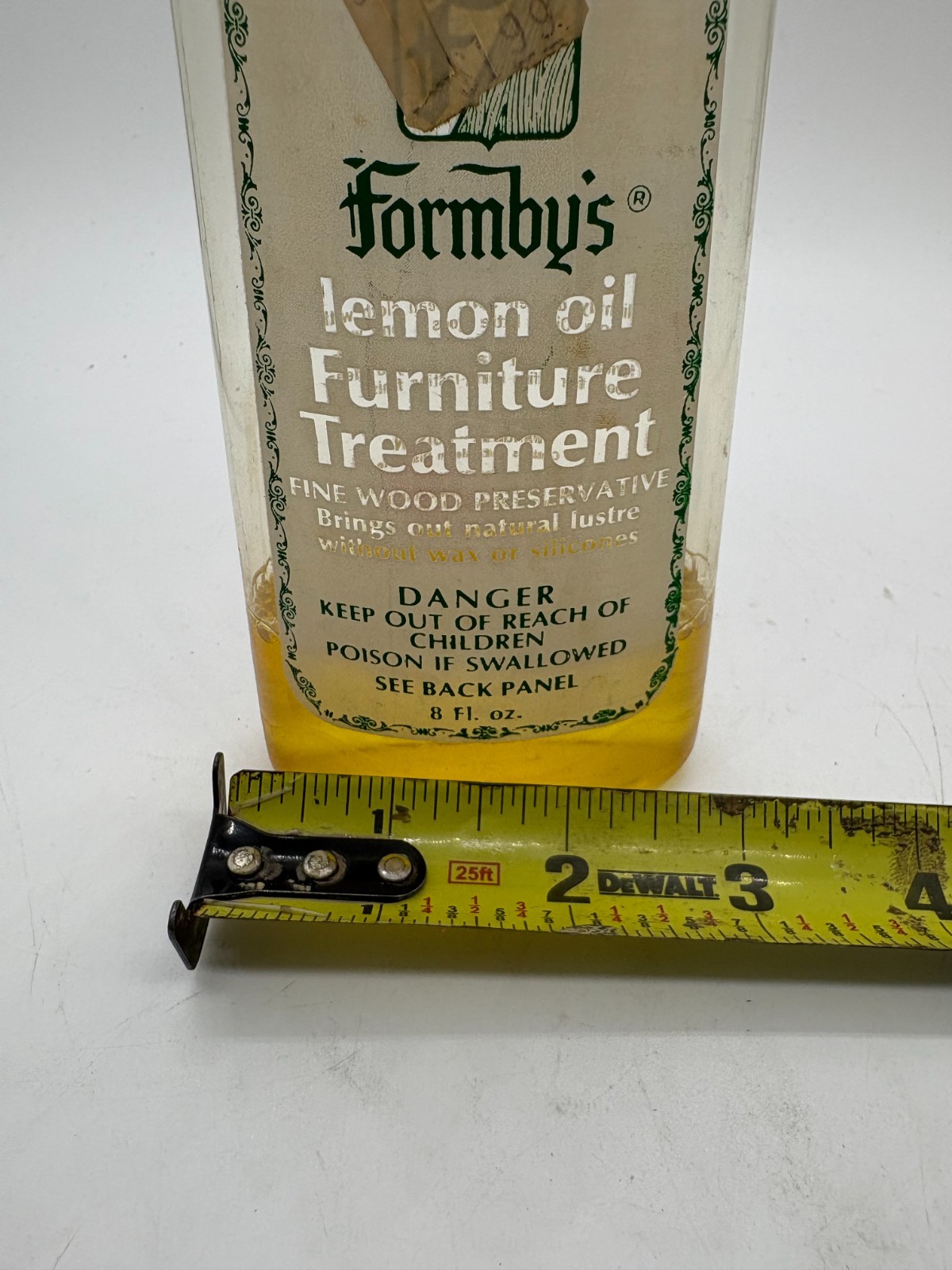 Vintage Formby’s Lemon Oil Furniture Treatment 8 fl oz Wood Preservative Used