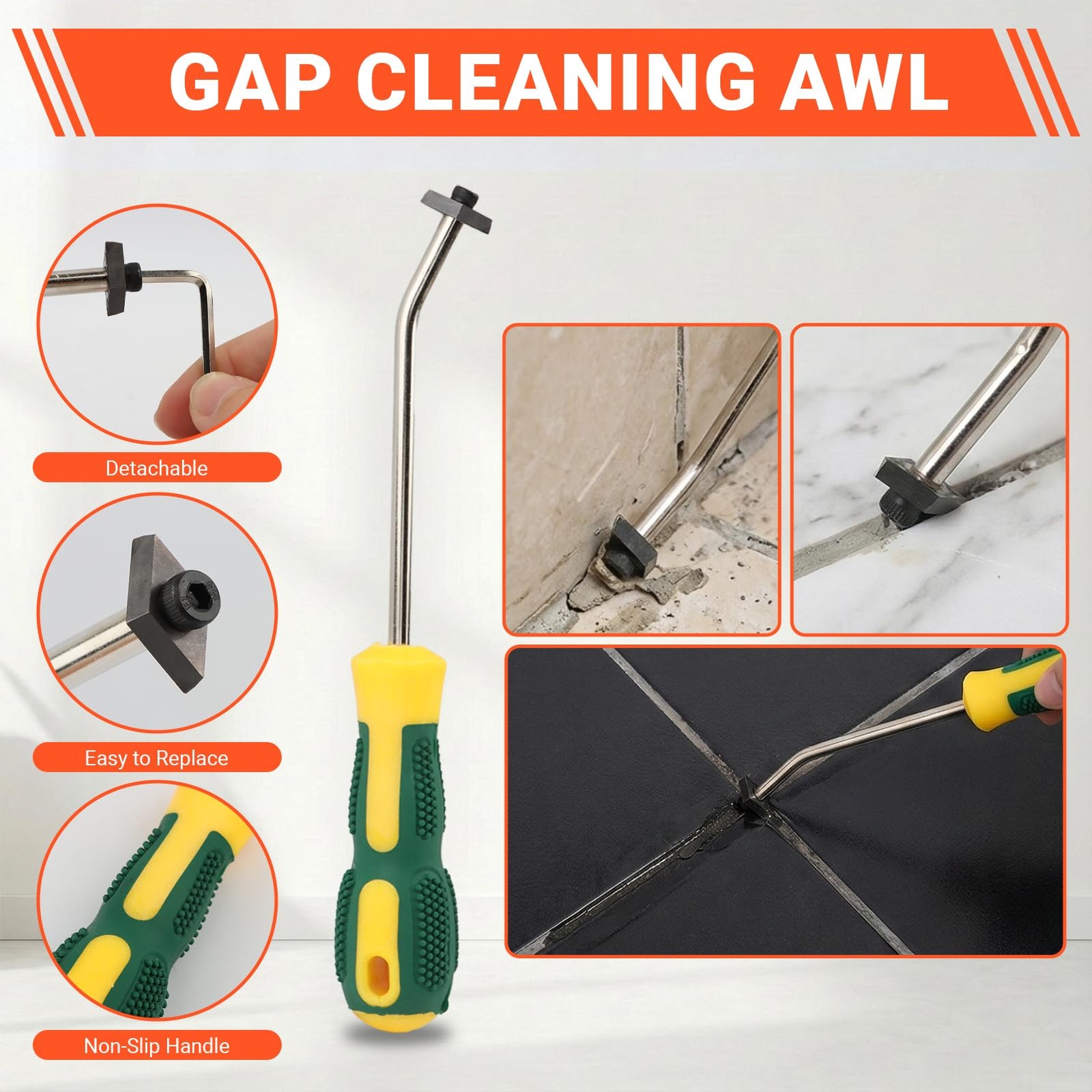 37Pack Grout Removal Tool Kit, 3 Tile Grout Saws 2 Hand Grouts Saw with Extra…