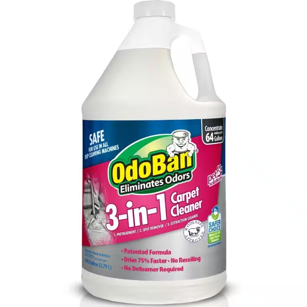 1 Gal. 3-in-1 Carpet Cleaner, Concentrated Carpet Cleaning Solution, EPA Safer C
