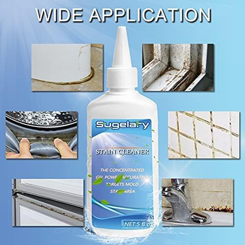 Mold Stain Cleaner, 10 Fl Oz All-Purpose Gel for Front Loader Seal, Household Cl