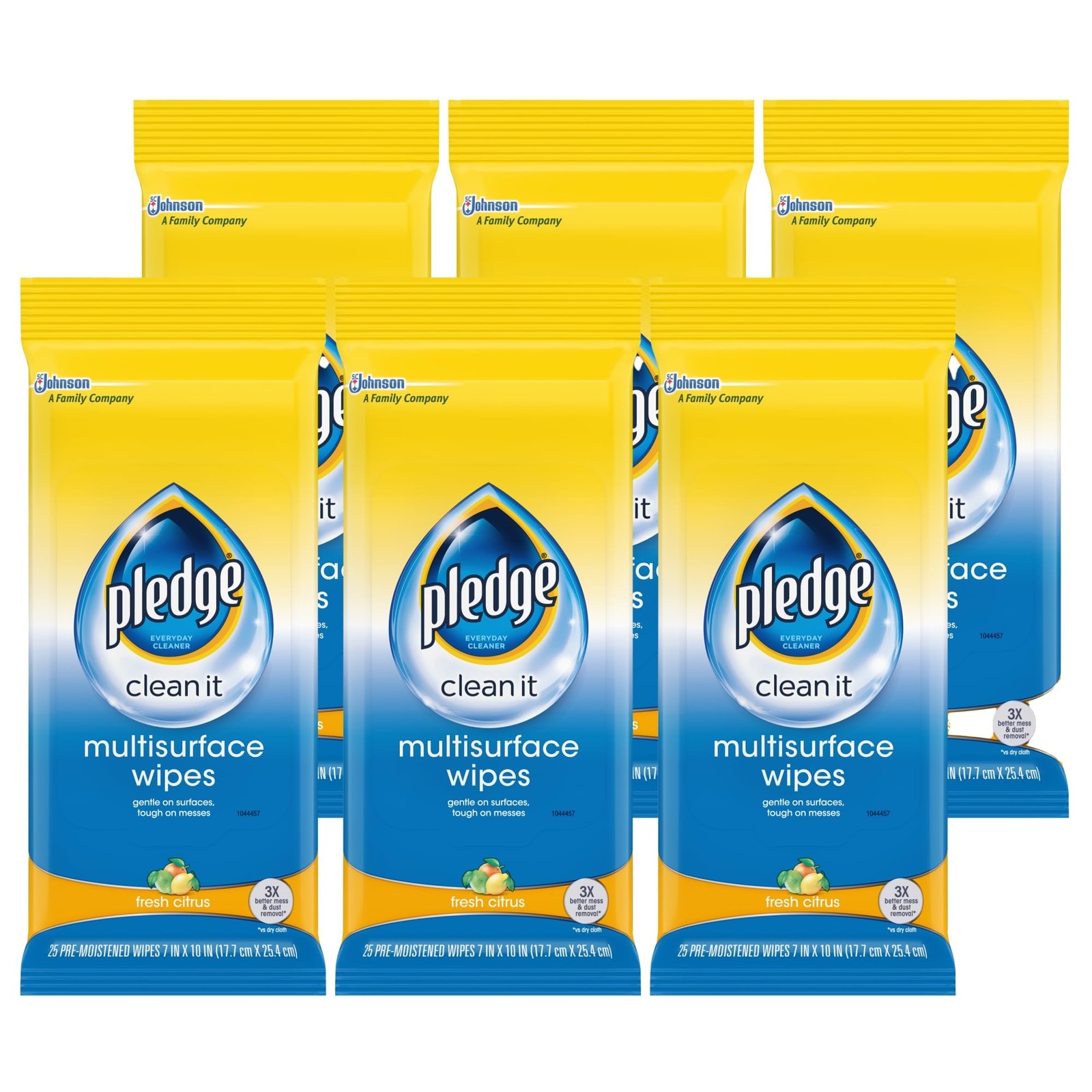 Pledge Multi-Surface Furniture Polish Wipes, Works on Wood, Granite, and Leat…