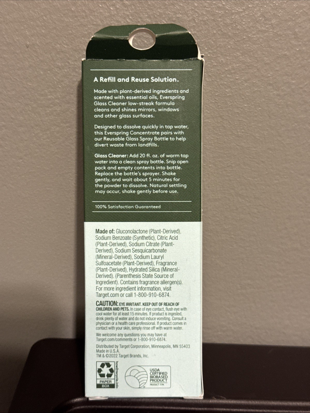 Lot 2 Box Ever Spring Glass Cleaner Concentrate 4 Packs Lemon Mint Order Refills