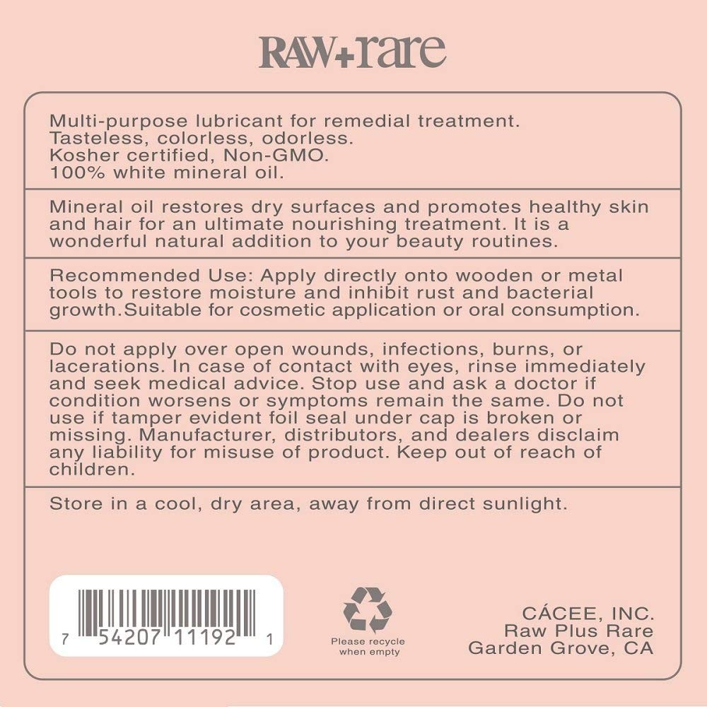Raw Plus Rare Cutting Board Mineral Oil 32 oz 32 Fl Oz (Pack of 1), Bagss24