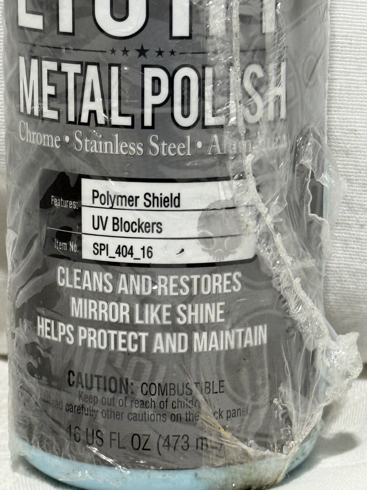 Light Metal Polish (Works on Chrome, Stainless Steel, Aluminum & More), 16 fl oz