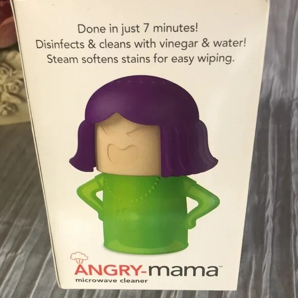 ANGRY MAMA steam cleaner Microwave Cleaner new in box kitchen cleaning item CON