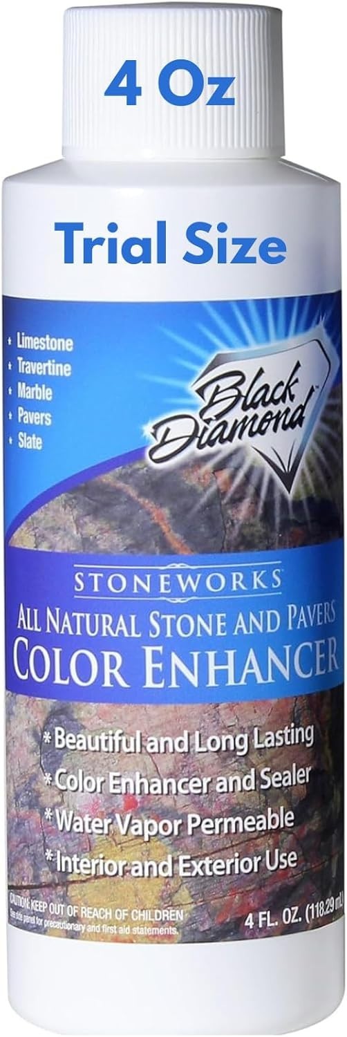 Color Enhancer Sealer for All-Natural Stone and Pavers. Marble, Travertine, Lime