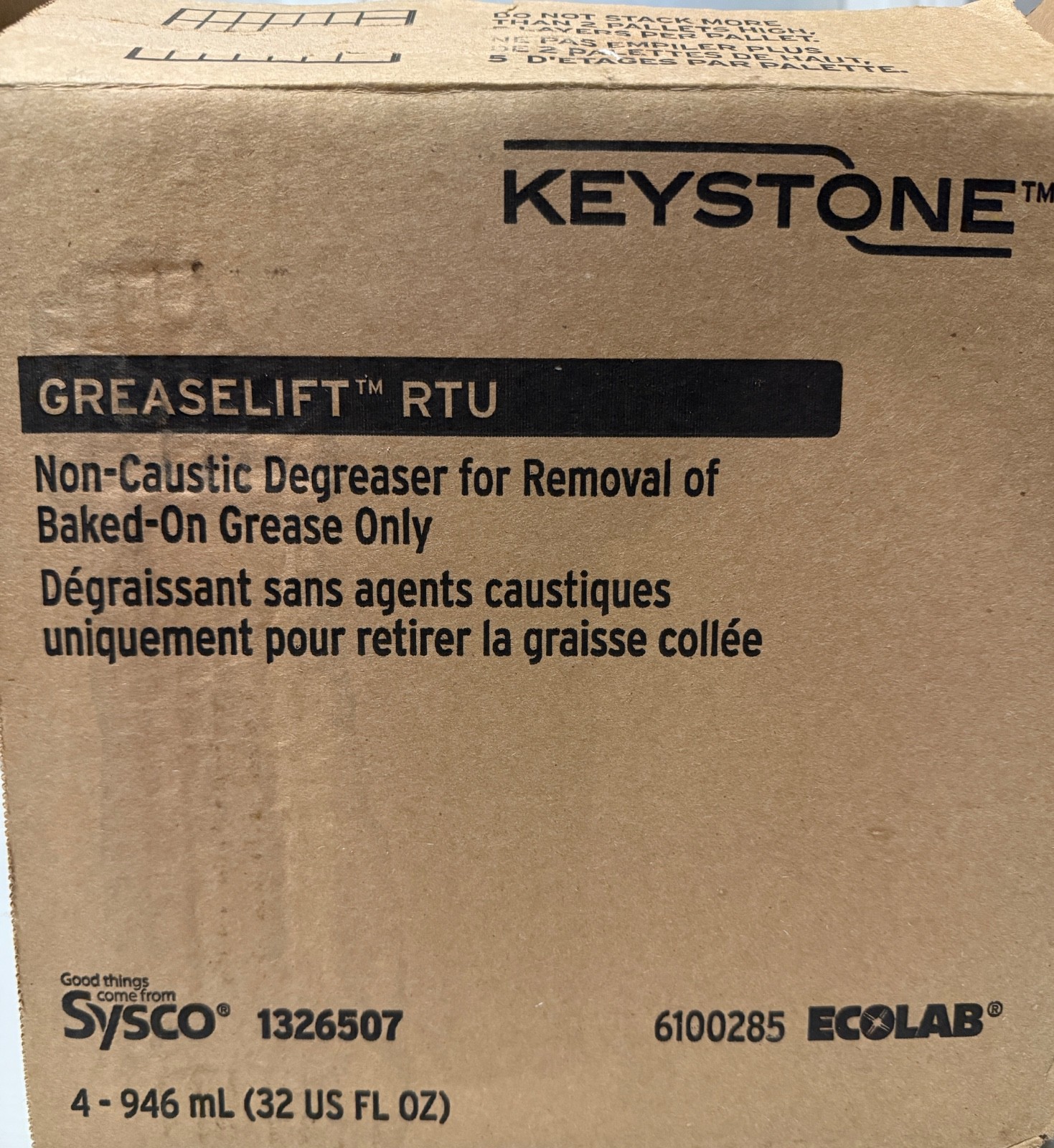 Keystone Cleaner Degreaser Grease Lift Ready To Use 32 OZ/2 LBS (4/Case) New