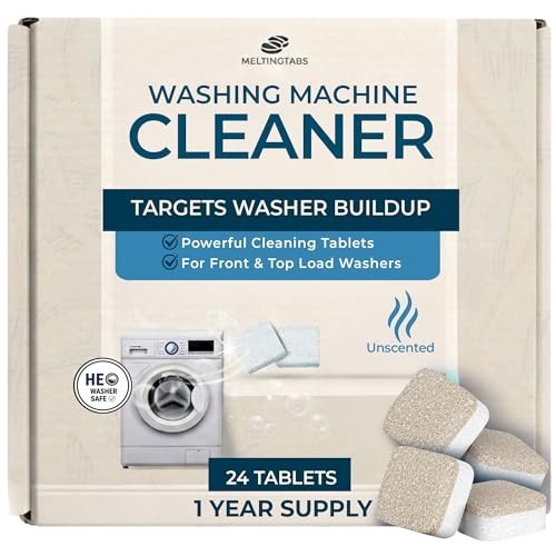 Uproot Clean Washing Machine Cleaner Tablets – 24 Pack for a 12 Month Supply. Fo
