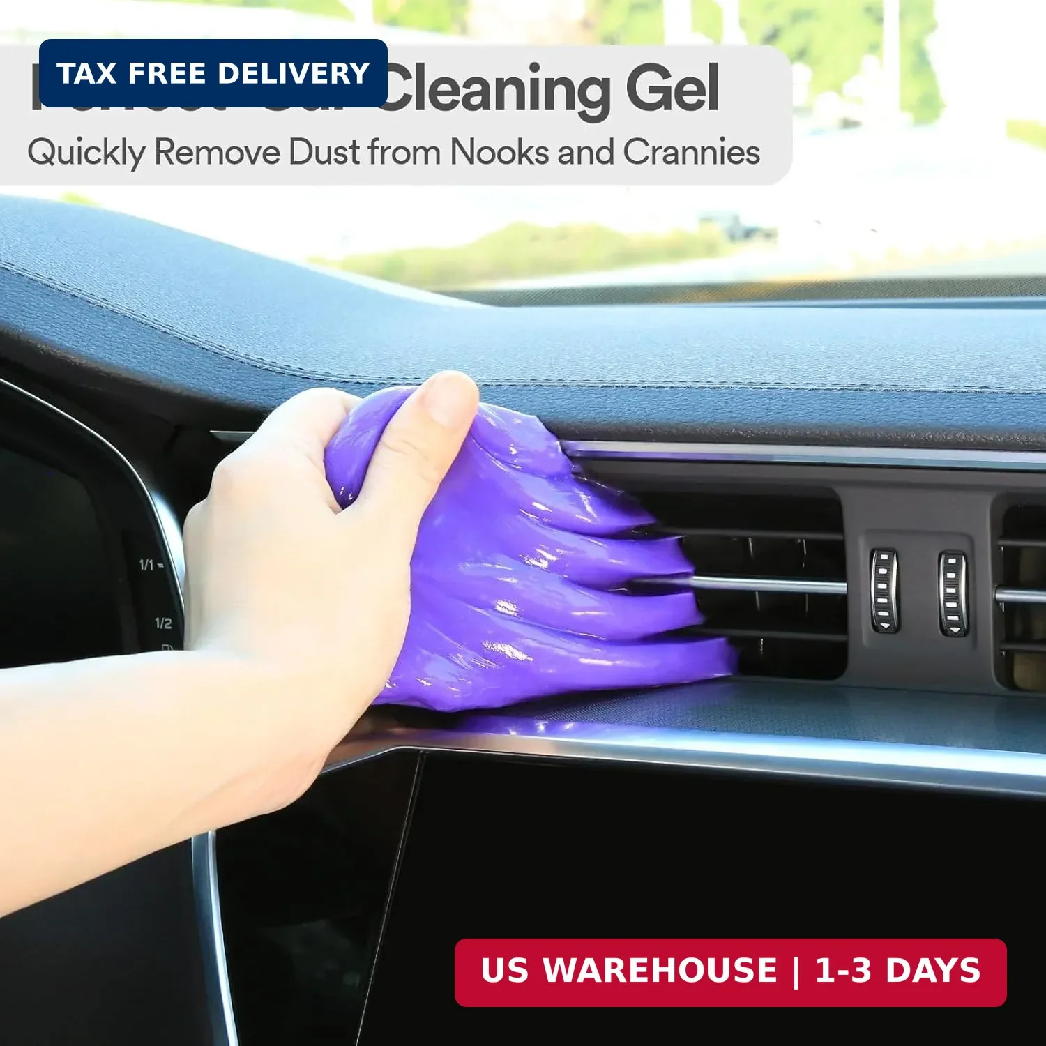 PULIDIKI Car Cleaning Gel Clean Putty, Universal Car Interior Cleaner Slime, Per