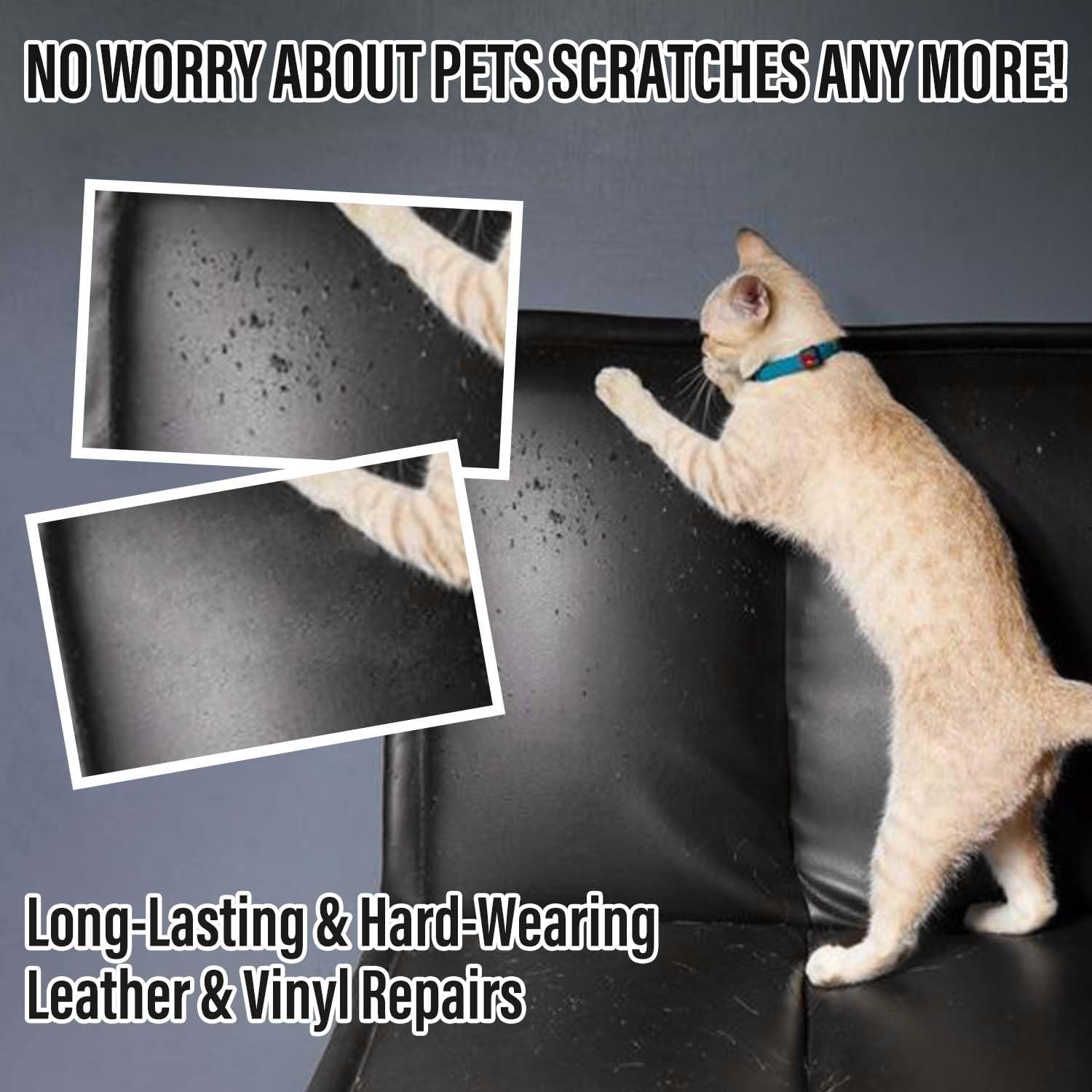 Leather Repair Kit for Car Interior, Leather Seat Repair Kit for Cars, Easily Re