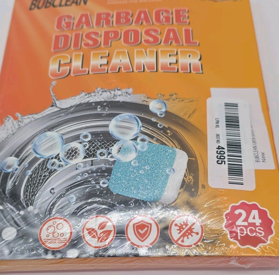 Garbage Disposal Cleanser 1 Year Supply 24 Pack Mild Formula Sealed