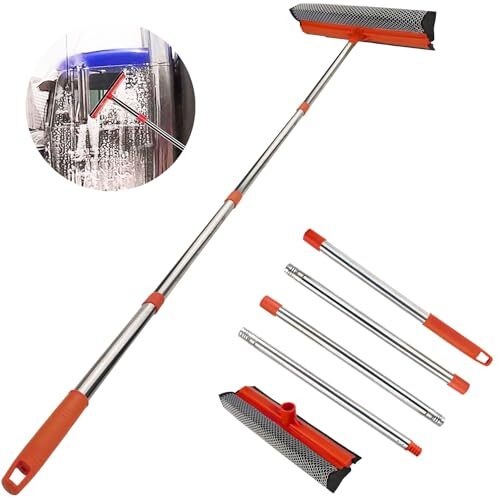 Window Squeegee Cleaner Tool Extension Pole 58″ Telescopic Washing Equipment