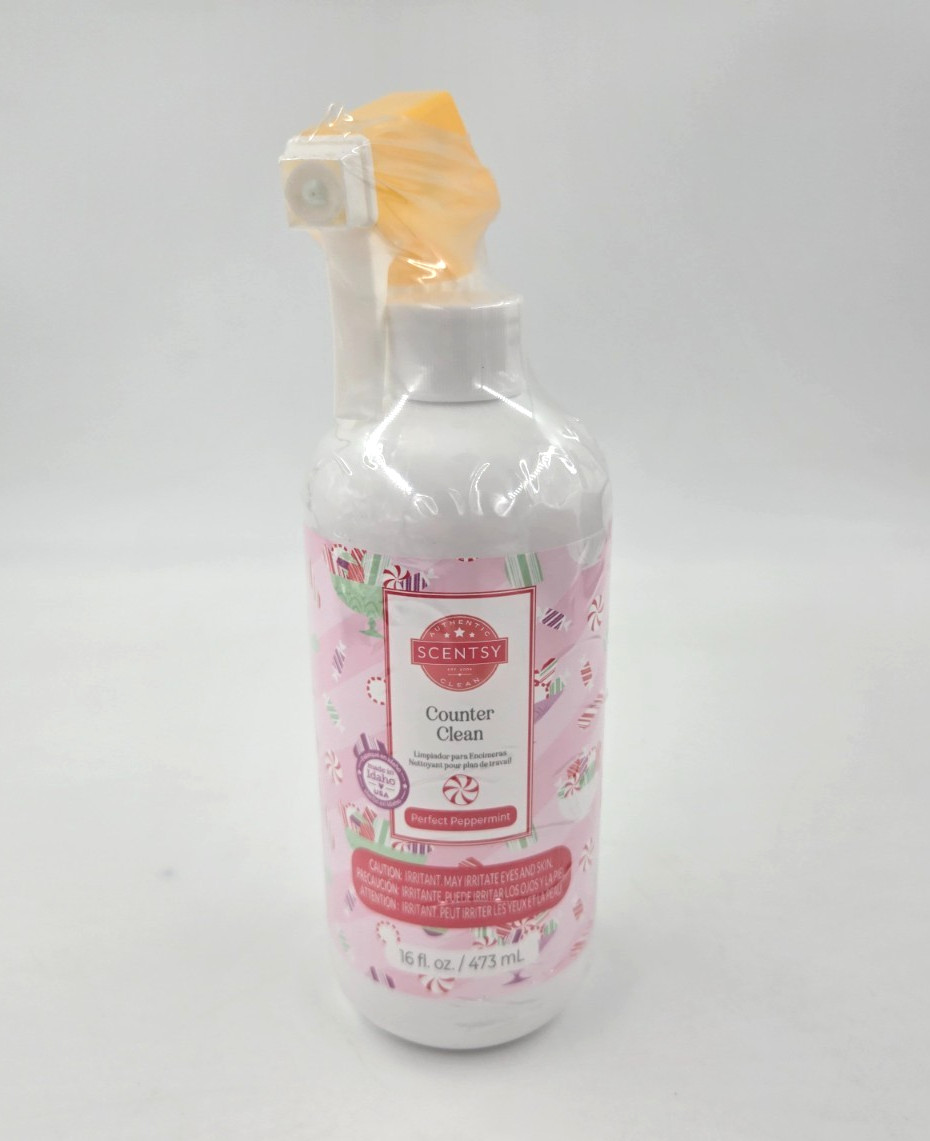 New & Sealed Scentsy Counter Clean Perfect Peppermint Scent Full Size 16 Fl Oz