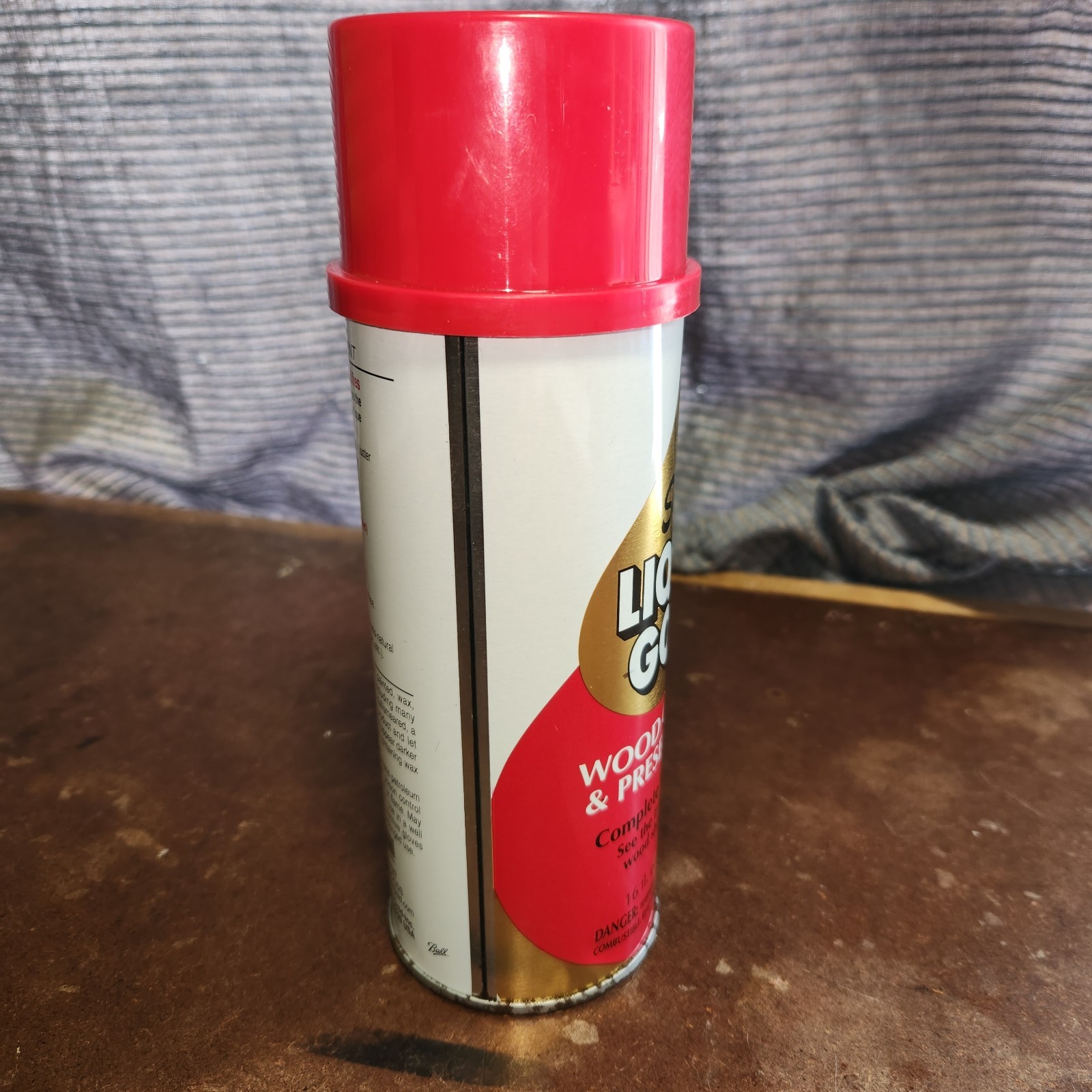 Vintage Scott’s Liquid Gold Wood Cleaner Pourable Top Non Aerosol 16oz Full