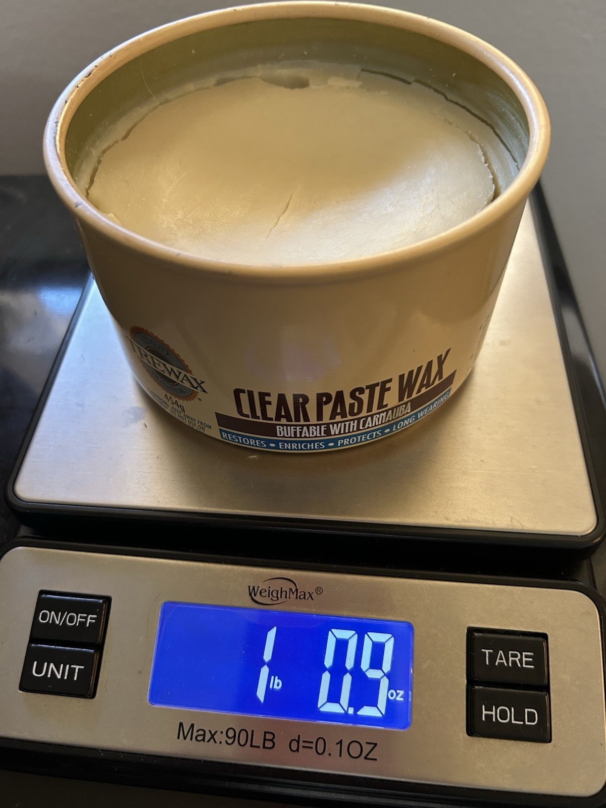 Vintage Trewax Clear Paste Wax 1 Pound 454grams Made In USA 99% Full