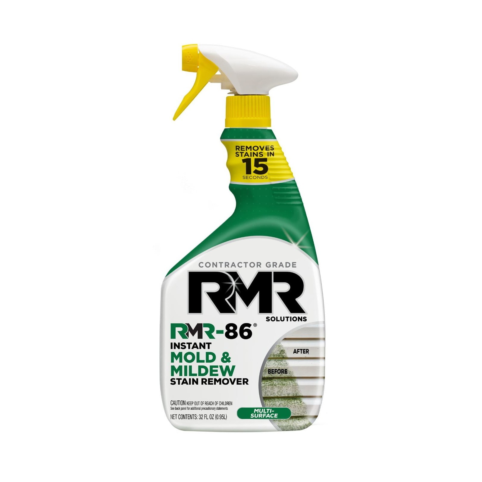 Mold & Mildew Stain Remover by RMR-86 32 fl oz – Contractor Grade Instant