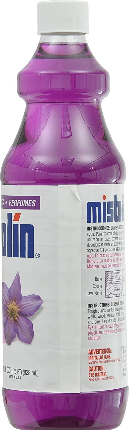 12 Pack Mistolin General All Purpose Cleaning Solution Lilac Scent 28 fl oz
