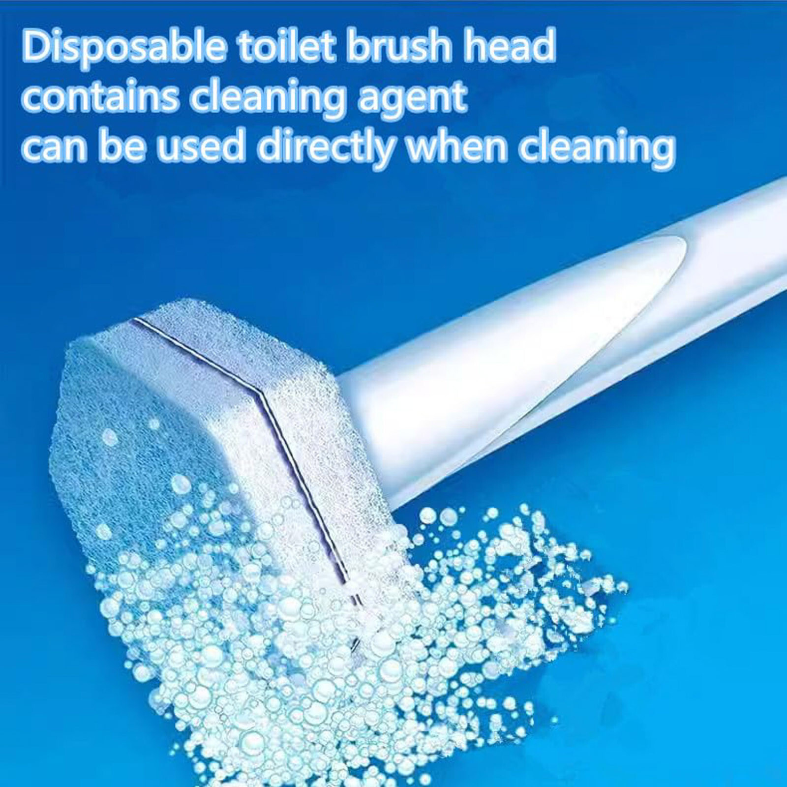 50PCS Cleaner Wand Refills Disposable Toilet Brush Heads For Cleaning Wand