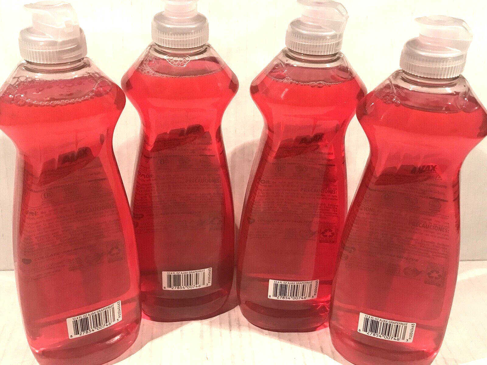 Ajax Ultra Grapefruit Dish Washing Detergent Liquid Soap 12.4oz 4 Pack NEW