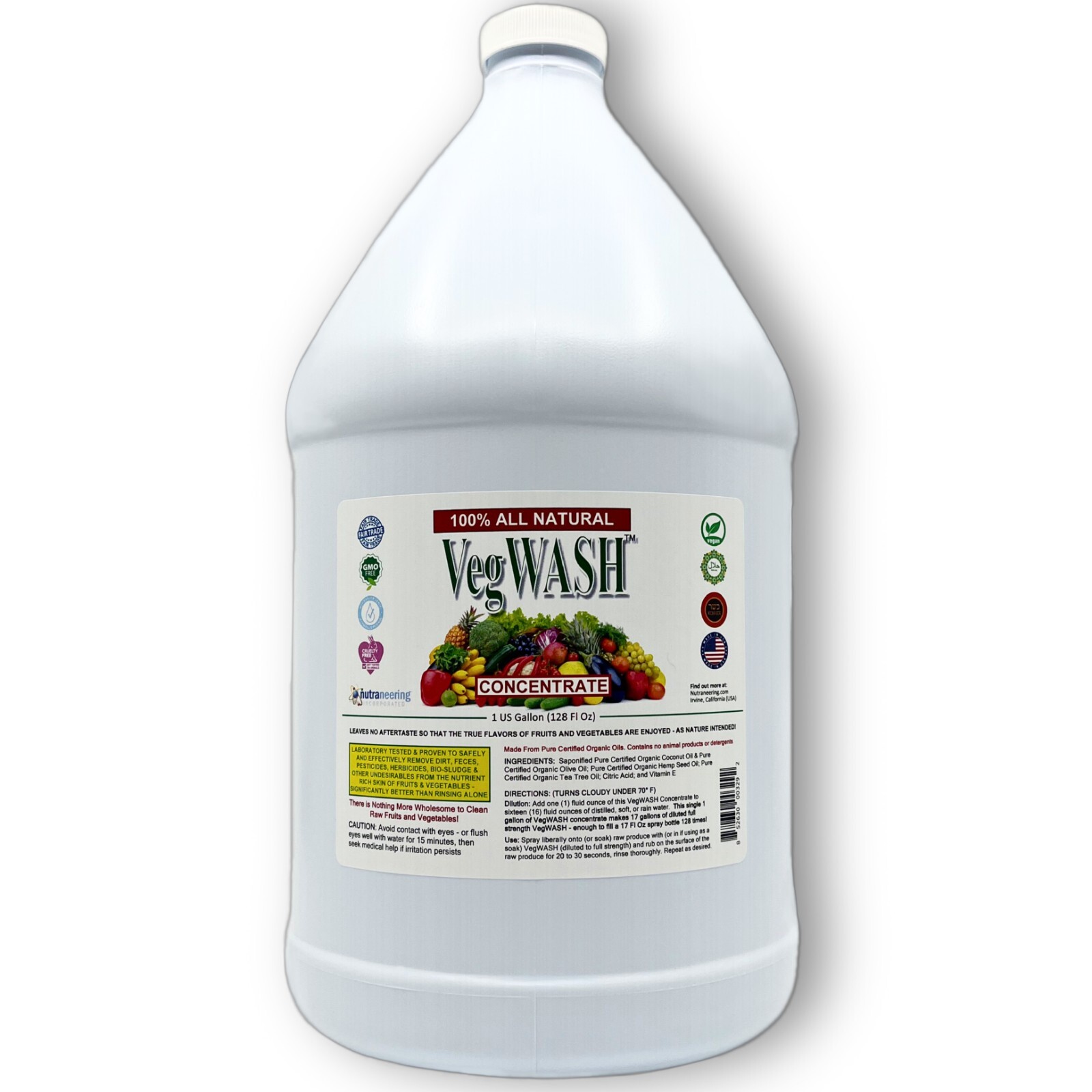 VegWash™ Raw Produce Cleaner Concentrate (Scented) – Makes 16 Gal at $5.94 each