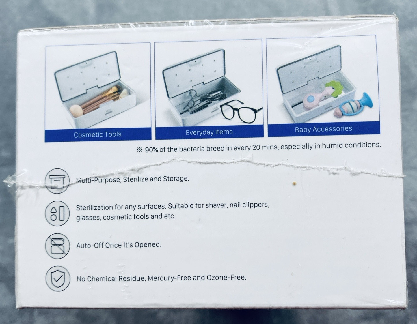 UVC LED Sterilizer Box Jewelry Glasses Phone Beauty Tool Disinfect S2 59S NEW
