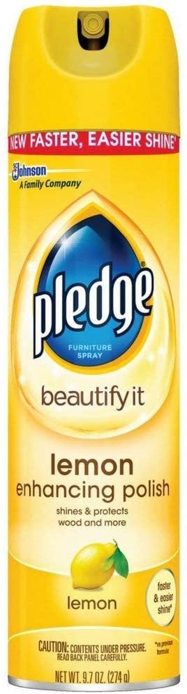 Pledge Lemon Clean Furniture Spray 9.70 oz ( Pack of 4)
