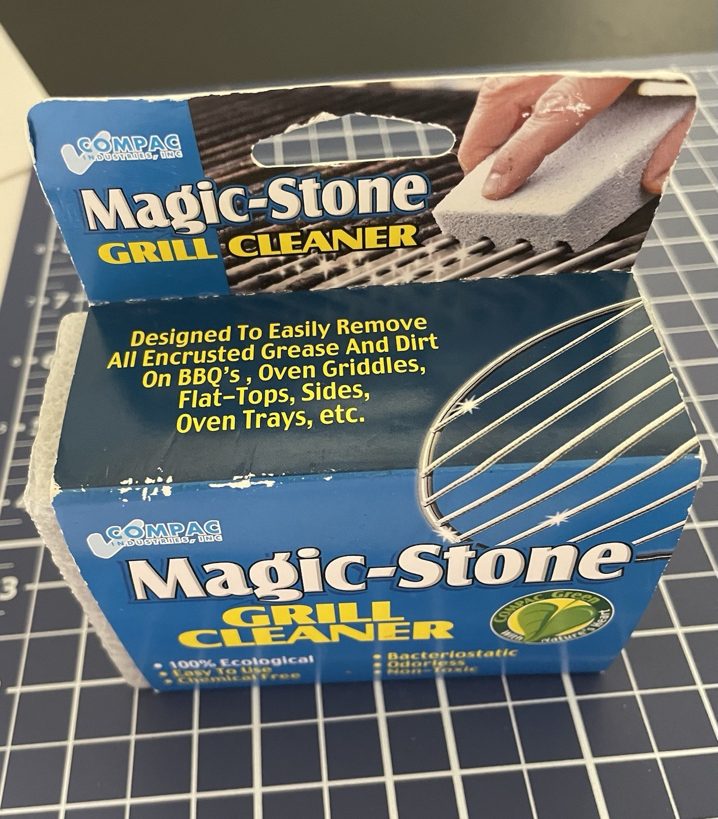 Compac Home Magic-Stone Grill Cleaner , Non-Toxic Chemical Free New in Package