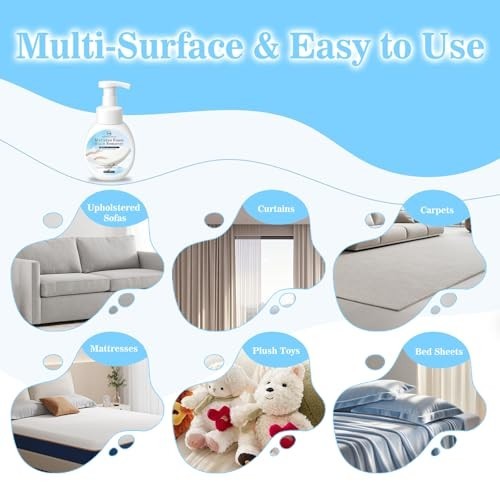 Multi-Surface Mattress Stain Remover Foam Spray – Upholstery Cleaner 300ml