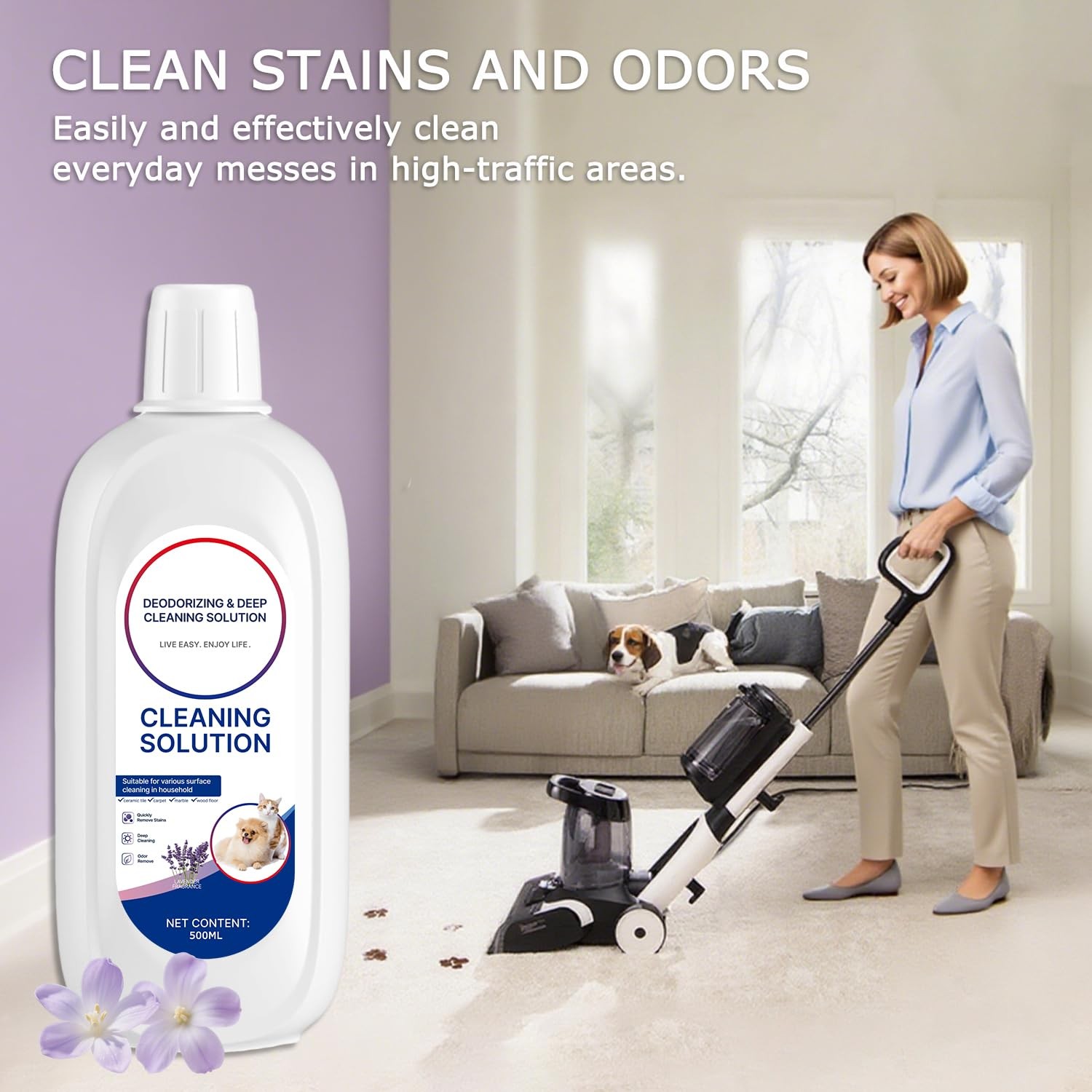2 Pack Floor Cleaner Solution with Tineco Cleaning Solution Refill, 500ml x 2…