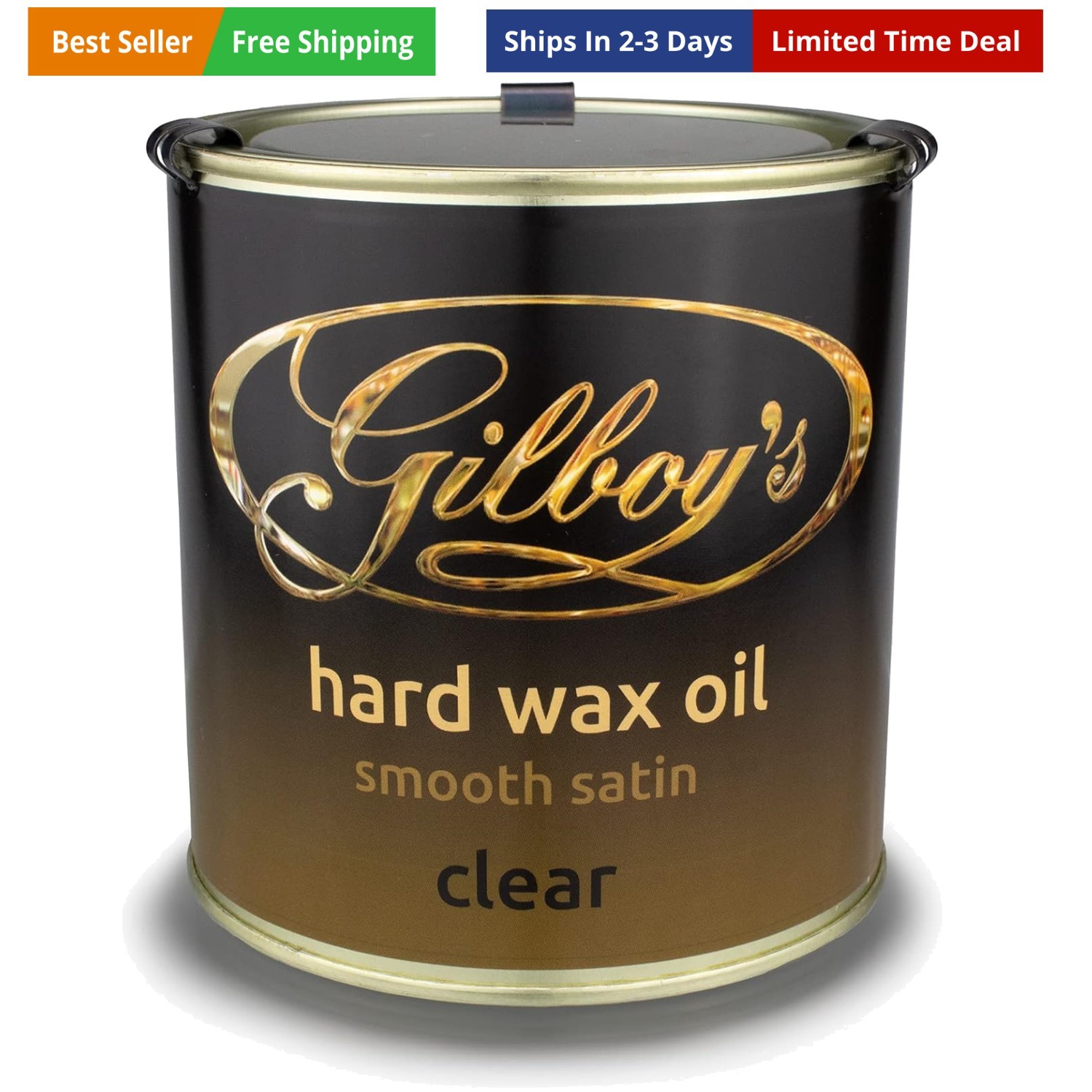 Hard Wax Oil – Interior Wood Finish – 500ml – All Natural, Quick Drying, Wate…