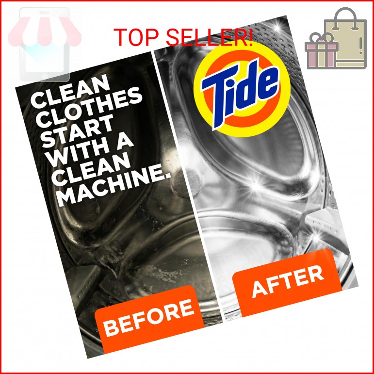 Washing Machine Cleaner by Tide, Washer Machine Cleaner with Oxi for Front and T
