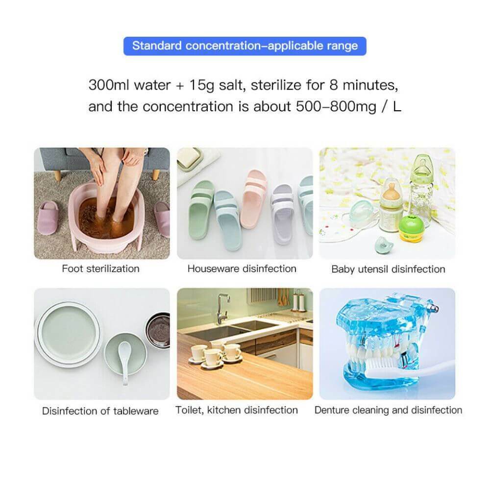 EZClean Multipurpose Disinfecting Electrolized Water (Sodium Hypochlorite) Maker