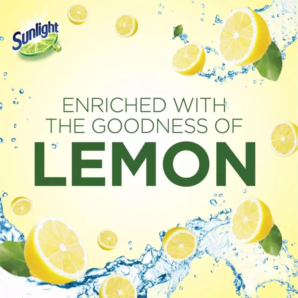 Sunlight Dishwashing Liquid Lemon 800ml x 12 Bottles – 1 Carton