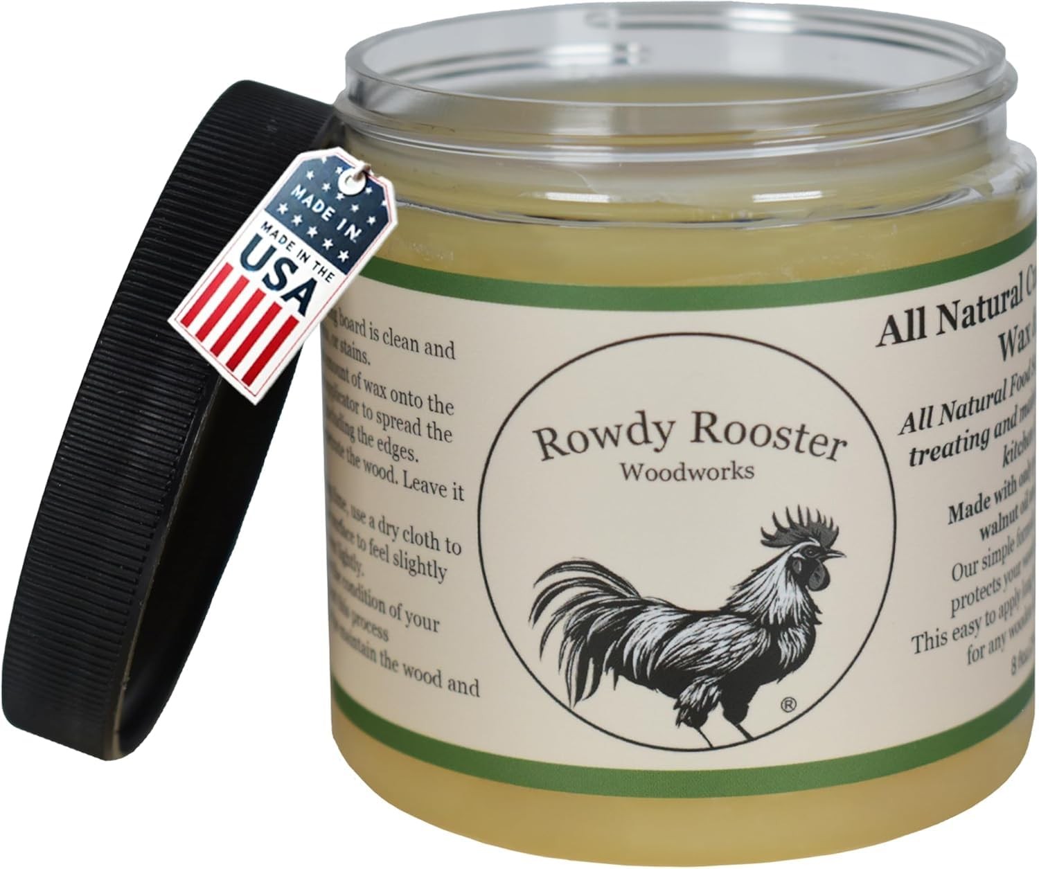 Refined Walnut Oil & Beeswax Cutting Board Oil & Conditioner, 8 fl.oz