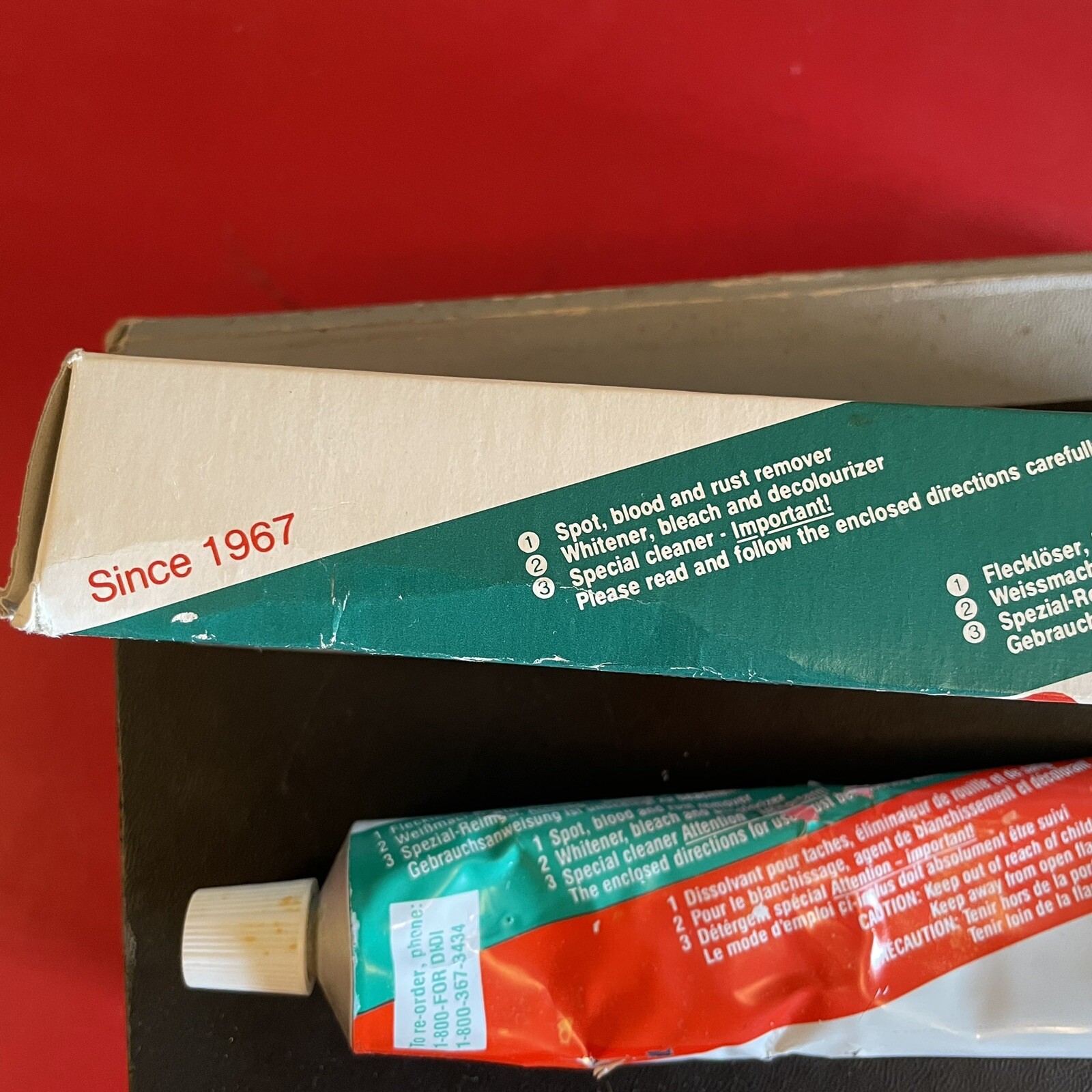 Vintage DiDi Seven Universal Cleaner 3 1/2 oz. Made in Canada Open Box 90% Full