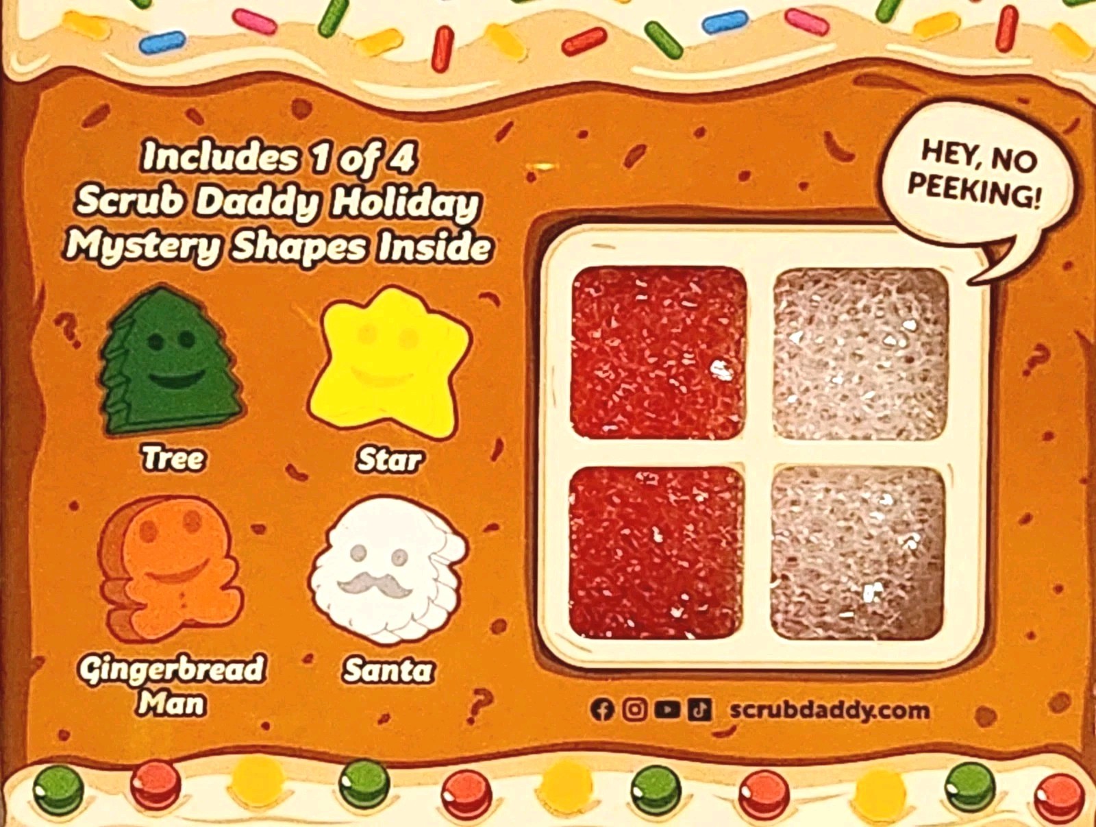 Scrub Daddy + Mommy Scrubber + Holiday Mystery Scrubber, 3 Pack, Special Edition