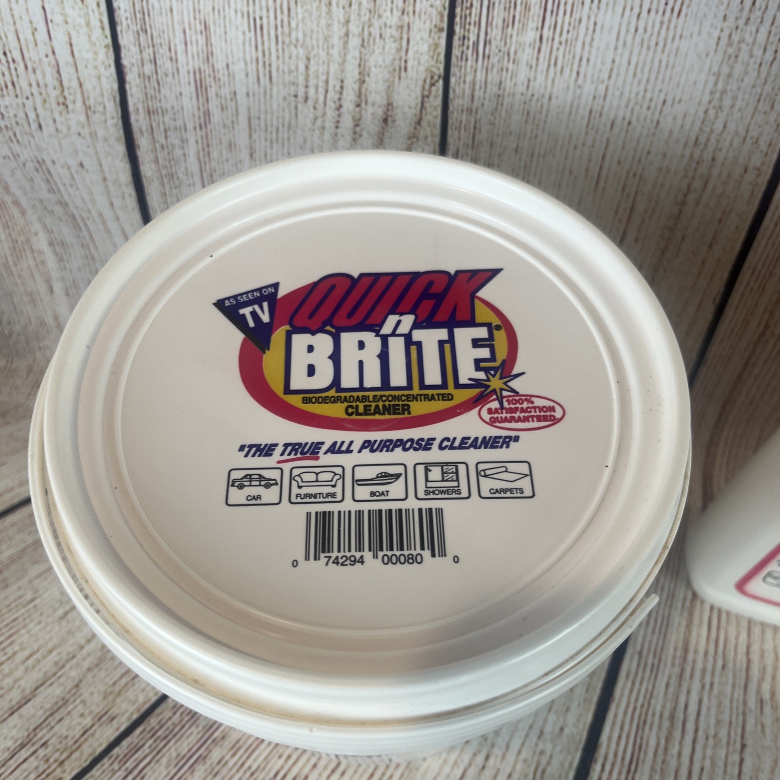 Quick N Brite All Purpose Cleaning Paste 80 Oz, Liquid Cleaner 64 Oz Lot Kit