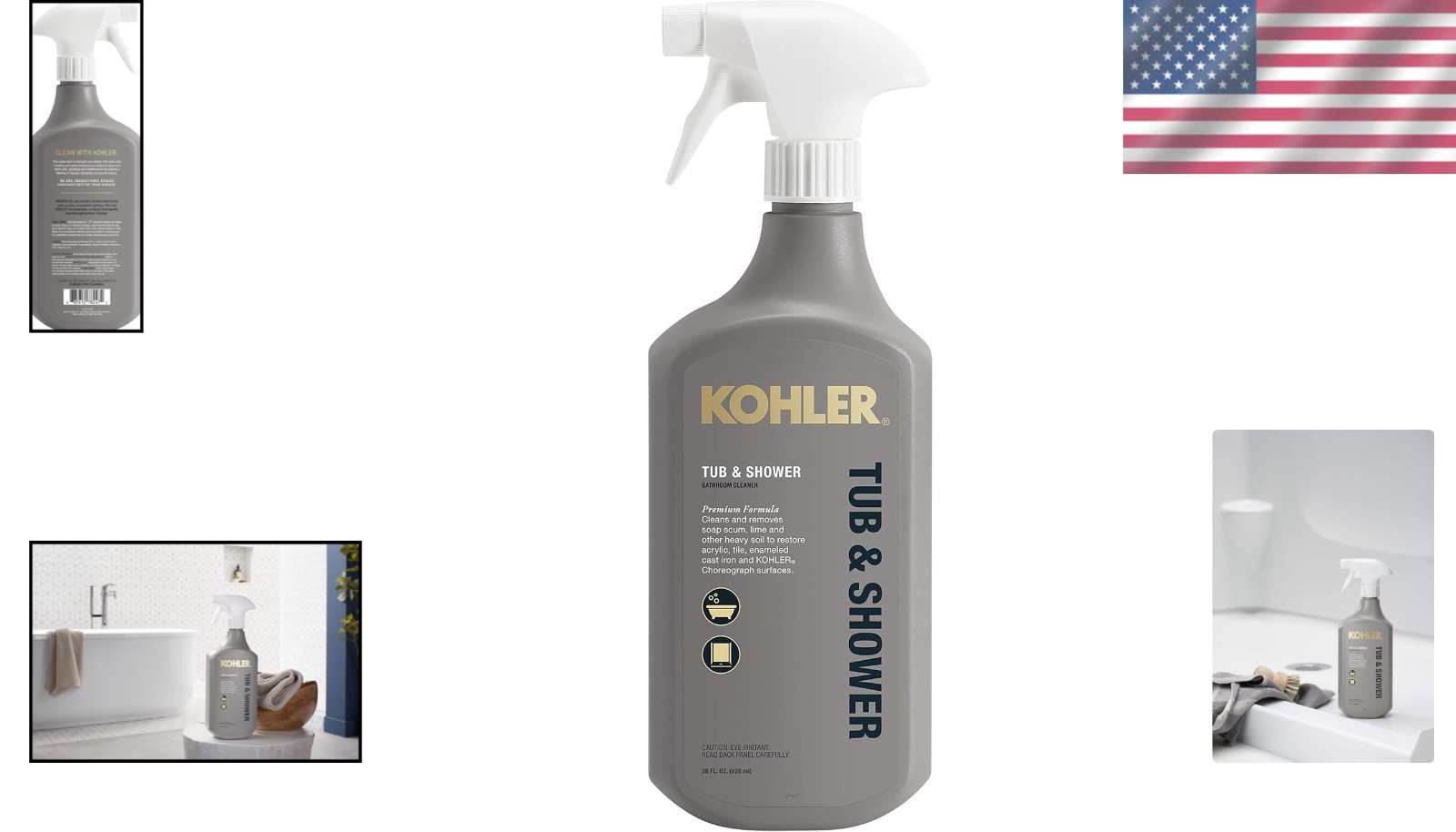 Bathroom Cleaner – 28 FL Oz for Residue-Free Shine on Tiles & Acrylics