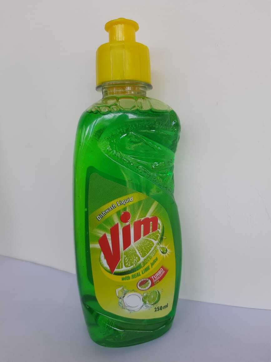 Vim dishwash Liquid With Real Lime Juice Turbo Degrlasigo 250ml